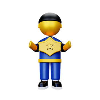 award 3d rendering icon illustration png