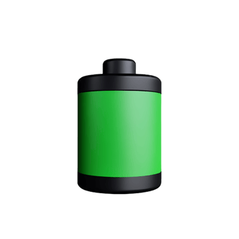 battery 3d rendering icon illustration png