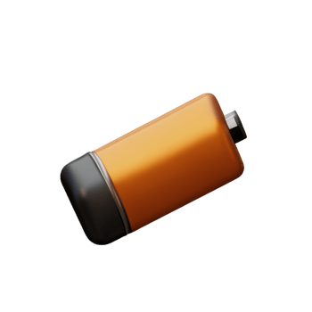 battery 3d rendering icon illustration png