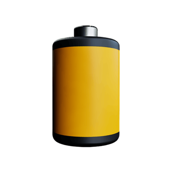 battery 3d rendering icon illustration png