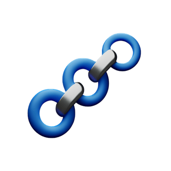 chain 3d rendering icon illustration png