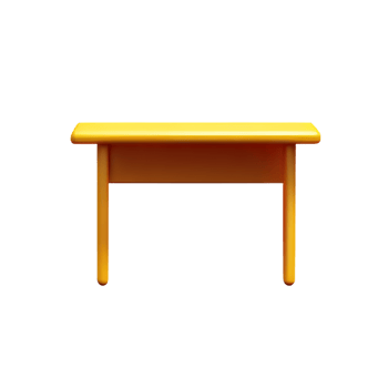 desk 3d rendering icon illustration png