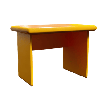 desk 3d rendering icon illustration png