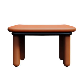 desk 3d rendering icon illustration png