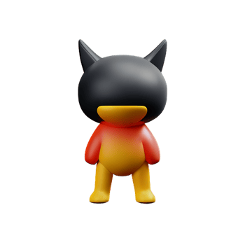 monster 3d rendering icon illustration png