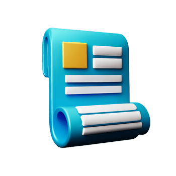 newspaper 3d rendering icon illustration png