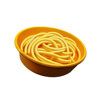 pasta 3d rendering icon illustration png