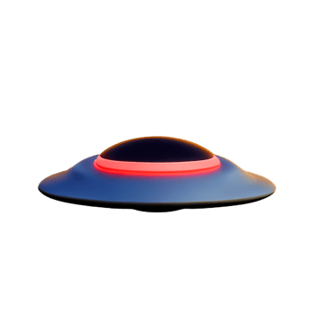 ufo 3d rendering icon illustration png