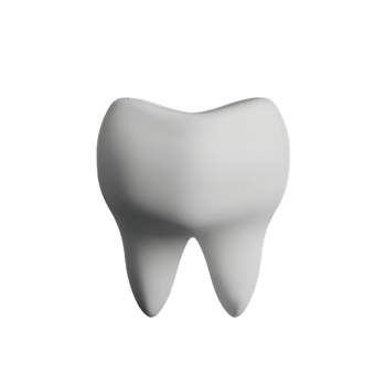 teeth 3d rendering icon illustration png