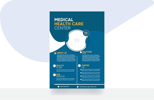 Medical flyer healthcare modern flyer design hospital corporate flyer template vector