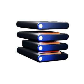 server 3d rendering icon illustration png