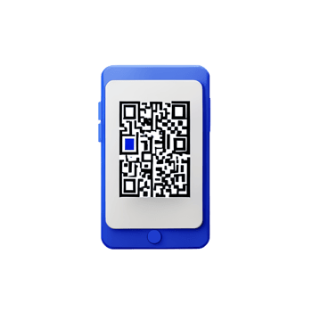 QR Code 3d rendering icon illustration png