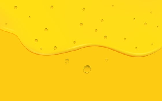Set of liquid golden drops of water, honey or oil. Collagen cosmetic essence. Organic serum or argan bubbles. Falling gasoline yellow droplet. vector