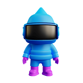 cyberpunk 3d rendering icon illustration png