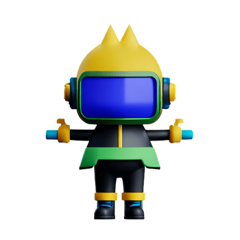 cyberpunk 3d rendering icon illustration png