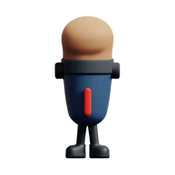 mic 3d rendering icon illustration png