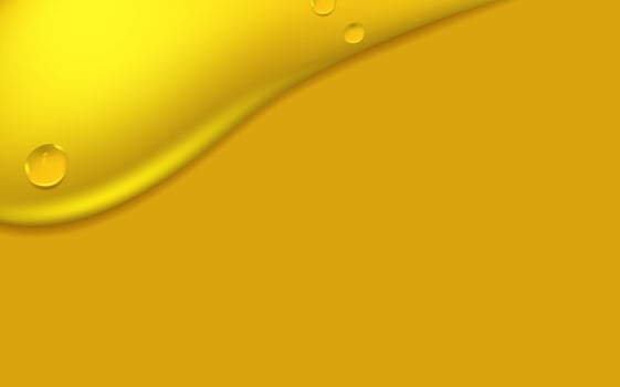Set of liquid golden drops of water, honey or oil. Collagen cosmetic essence. Organic serum or argan bubbles. Falling gasoline yellow droplet. vector