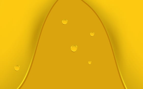 Set of liquid golden drops of water, honey or oil. Collagen cosmetic essence. Organic serum or argan bubbles. Falling gasoline yellow droplet. vector