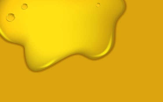 Set of liquid golden drops of water, honey or oil. Collagen cosmetic essence. Organic serum or argan bubbles. Falling gasoline yellow droplet. vector