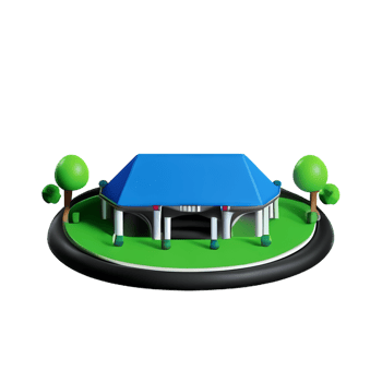 park 3d rendering icon illustration png