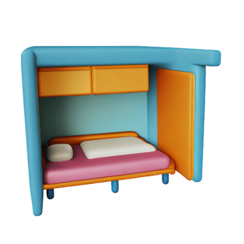 room 3d rendering icon illustration png