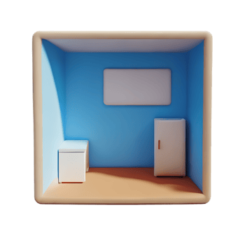 room 3d rendering icon illustration png