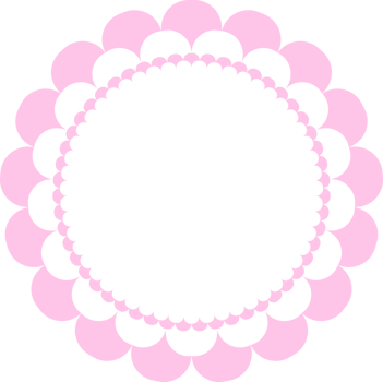Frame border circle cherry blossom sakura petals cute pink blossom sweet png