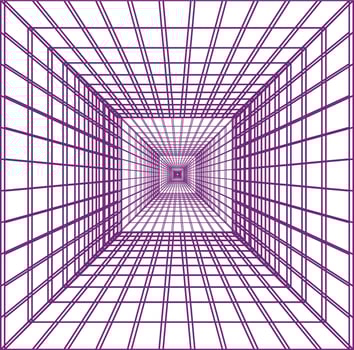 Square futuristic technology loop zoom vector