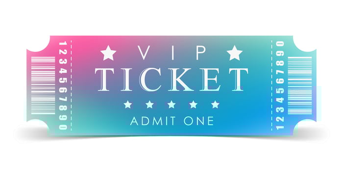 VIP Ticket design template. . vector