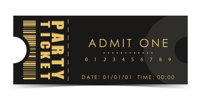 Party ticket template. Ticket design template. illustration. vector