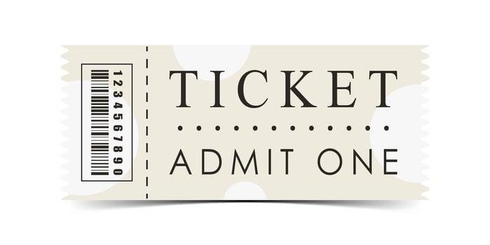 Ticket design. Modern ticket card illustration template. Vector. vector