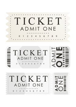 Ticket set. Pass card design. Isolated. illustration. vector
