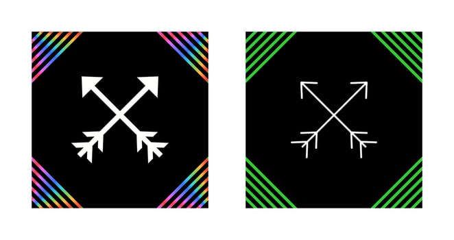 Two Arrows Vector Icon