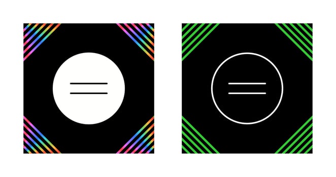 Equal To Vector Icon