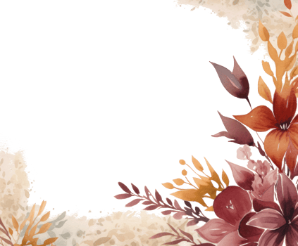 Watercolor floral background png