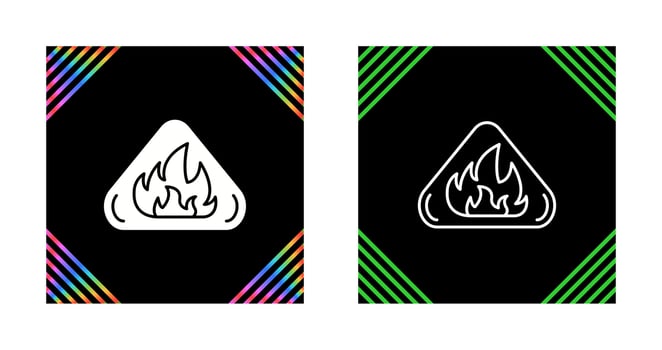 Fire Danger Vector Icon