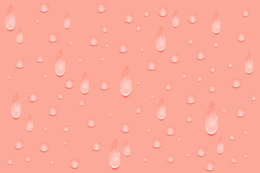 Liquid pink wet drops of gel or collagen.Spilled puddles of cosmetic serum or water. Round clean swatch of essence lotion or jelly for skin care.Beauty background with oil drops. vector