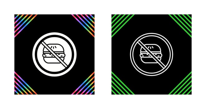 No Eating Vector Icon