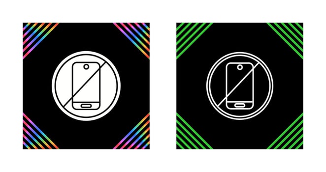 No Phone Vector Icon