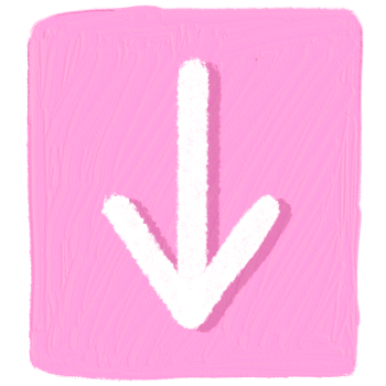 The downwards arrow is in the pink square. png