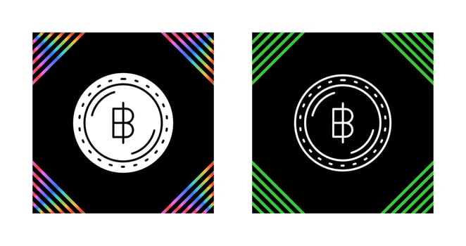 Baht Currency Vector Icon