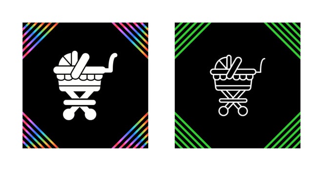 Baby Carriage Vector Icon
