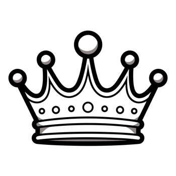 Beautiful Crown Silhouette - Generative Ai png
