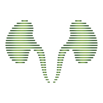 Line shape kidney logo vector