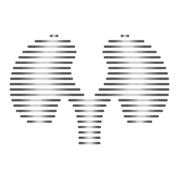 Line shape kidney logo vector