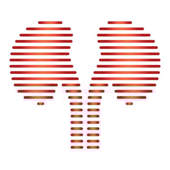 Line shape kidney logo vector
