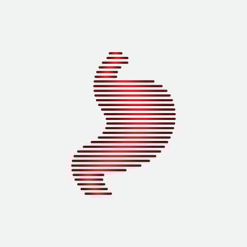 Stomach care and health logo vector