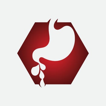 Stomach care and health logo vector