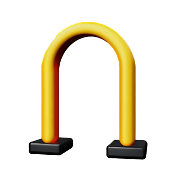 arch 3d rendering icon illustration png