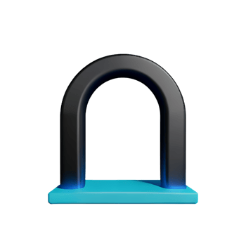 arch 3d rendering icon illustration png